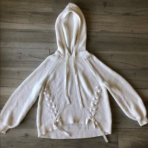 White H & M Sweater Hoodie